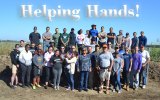 Lemoore's Connie Ford had plenty of help building a new backyard fence. About 45 volunteers from the Navy and friends answered the call Saturday to build Ford a new fence.